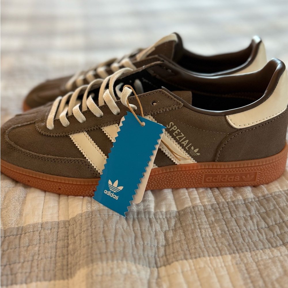 Adidas Spezial in Earth Strata (Brown) and Cream Sneakers